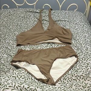 Women's Tan Bikini Set